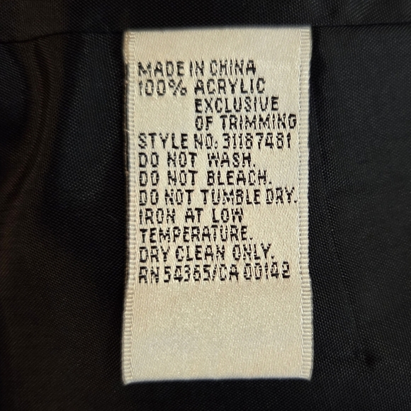 Bianca Nygard Women's Black and White Tweed Blazer with Frayed Fringe Size 12 - Picture 5 of 7